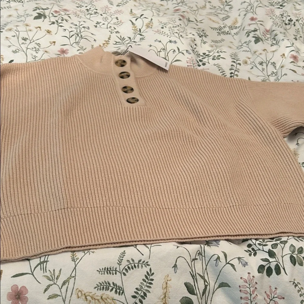 Mango Beige Ribbed Sweater - Picture 4 of 7